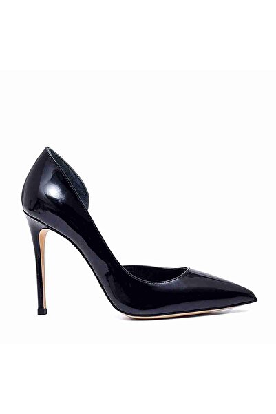 Sofia Baldi Black Patent Leather Fenes Stiletto and Evening Dress Women's Shoes