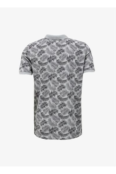 Lee Cooper Lcm 242040   - Lee Cooper Newjoseph Men's Polo Collar T-Shirt 232A.Grey