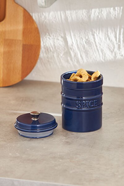 Karaca Andy Dark Blue Vacuum Spice Bowl with Lid 400 ml