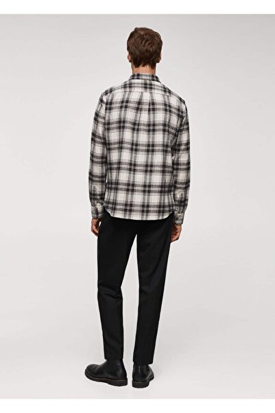 MANGO Man Kareli regular fit oduncu gömlek