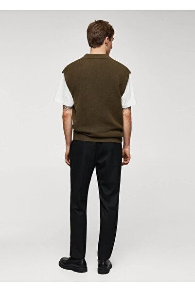 MANGO Man V yaka triko yelek