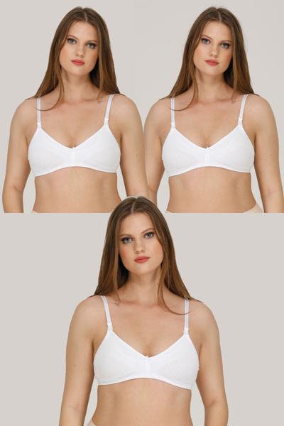 par lingerie pl Комплект сутиен за кърмене от 3 части в бяло