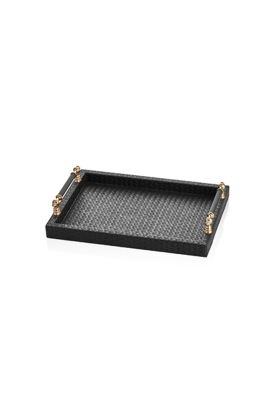 Decorium 28x30 Cm Dikdörtgen Deri Tepsi 9-03010142