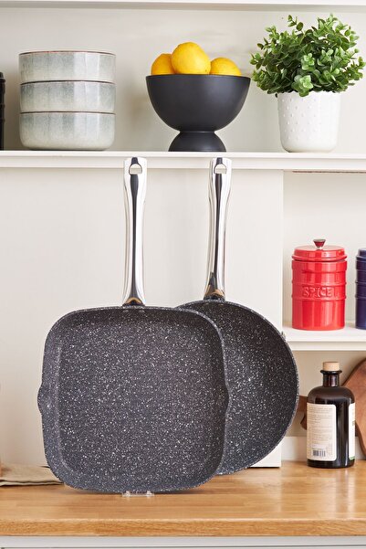 Karaca مجموعة شواية ووك من الحجر البحري من بيوجانيت