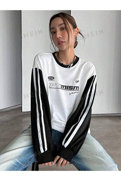 Machetta Унісекс Optimism з принтом - велосипедний комір Oversize зимовий світшот з капюшоном