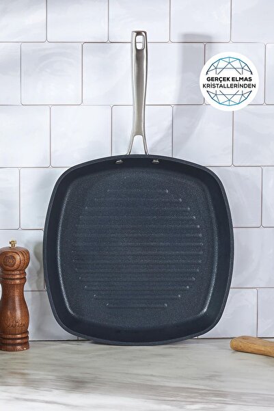 Karaca Biodiamond Pro Indüksiyon Tabanlı Grill Tava 28 Cm 2,3 Lt