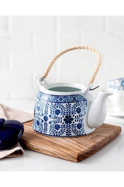 Madame Coco Blue Nostalgic Papillon Teapot