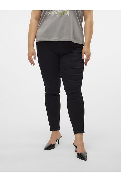 Veromoda Curve Skinny-Jeans – Vmseven – Slim-Fit-Jeans mit mittelhohem Bund