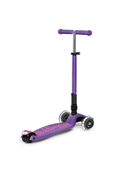 Micro Scooter MAXI MICRO DELUXE LED FOLDABLE PURPLEE MMD100+4