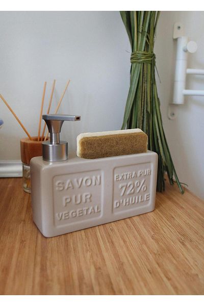The Mia Beige Savon Liquid Soap Dispenser - 420 ml