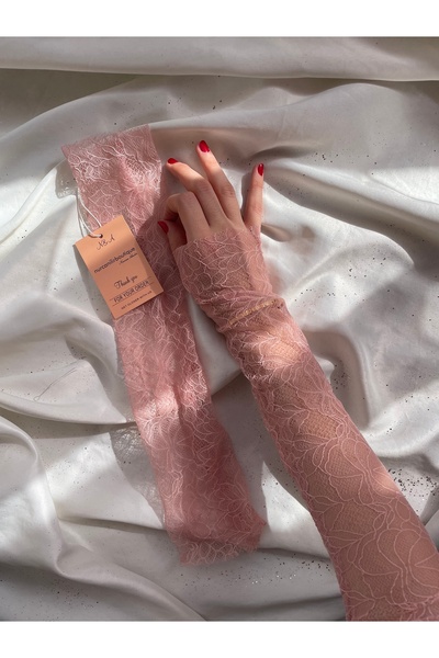 Butik Pudra Dantel Kolluk Eldiven