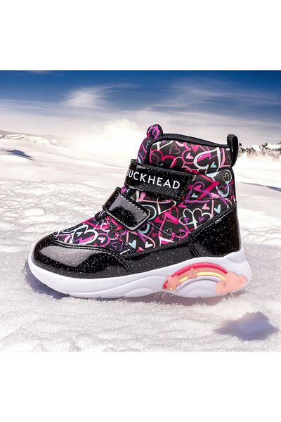 BUCKHEAD Lighted, Water Resistant and Velcro Boots for Girls