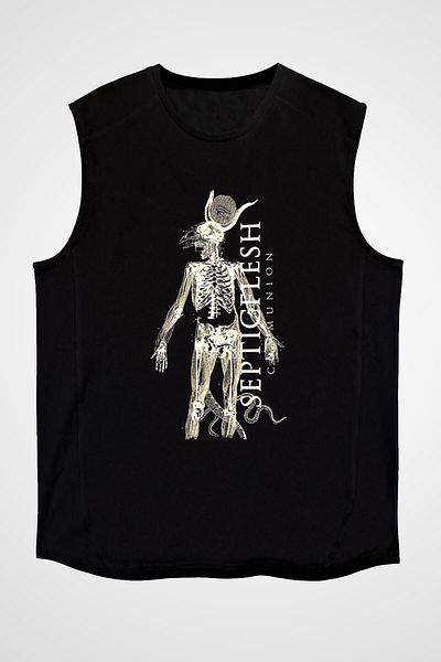 tf tişörtfabrikası Septicflesh Unisex Μαύρο Αμάνικο T-Shirt