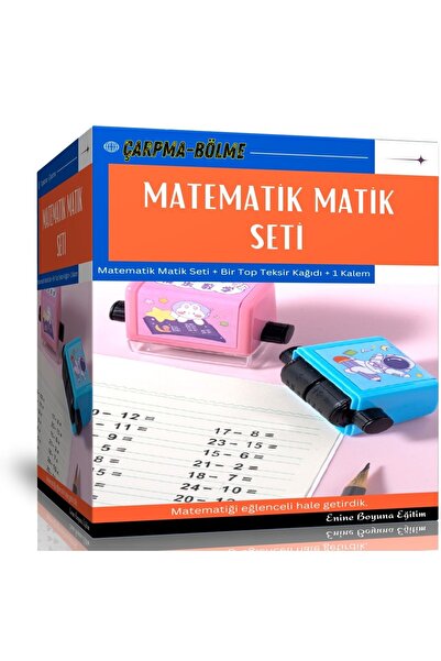 Enine Boyuna Eğitim Çocuklar İçin Matematik Matik Seti (Çarpma-Bölme)
