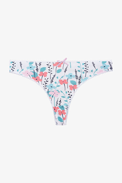 koza iç giyim Γυναικείο στρινγκ 3 τεμαχίων με βαμβακερό σχέδιο