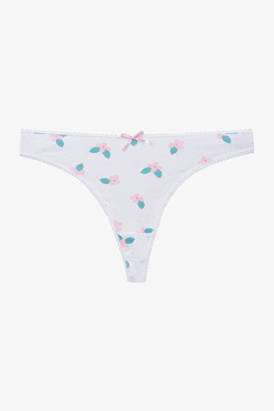 koza iç giyim Γυναικείο στρινγκ 3 τεμαχίων με βαμβακερό σχέδιο