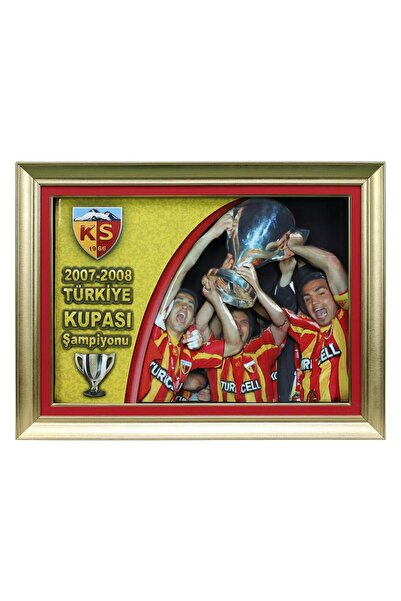 e38 El Işçiliği Kayserispor 2007-2008 Ziraat Kupası Kağıt Rölyef Tablo 83*63 ...