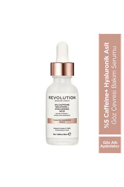 Revolution Caffeine and Hyaluronic Acid 30 Ml Skincare Eye Serum