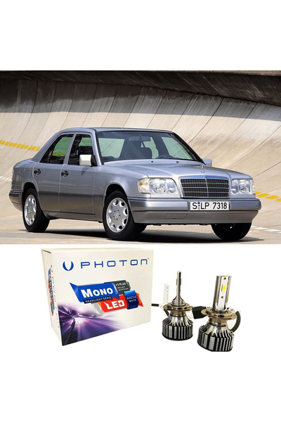 Photon Mercedes E W124 Led Xenon Uzun + Kısa Far Ampulü H4 Mono Yeni Seri Beyaz