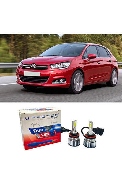 Photon Citroen C4 Led Xenon Sis Far Ampulü H11 Duo Yeni Seri Beyaz