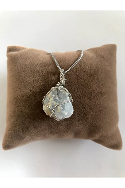 MIU Master Ham Selestit Taşı Tel Sargılı Kolye