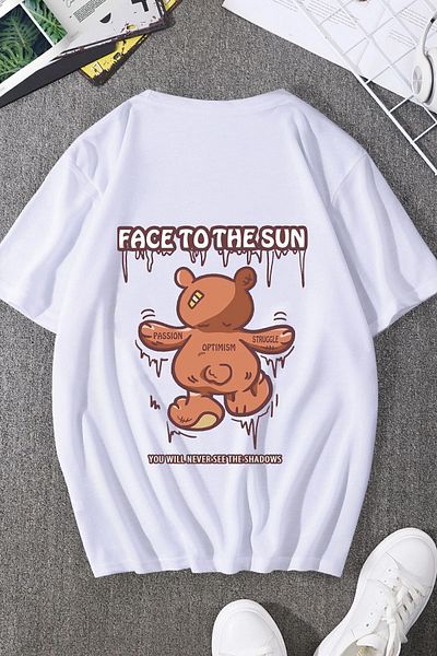 Pink Sky Unisex The Sun Design T-Shirt