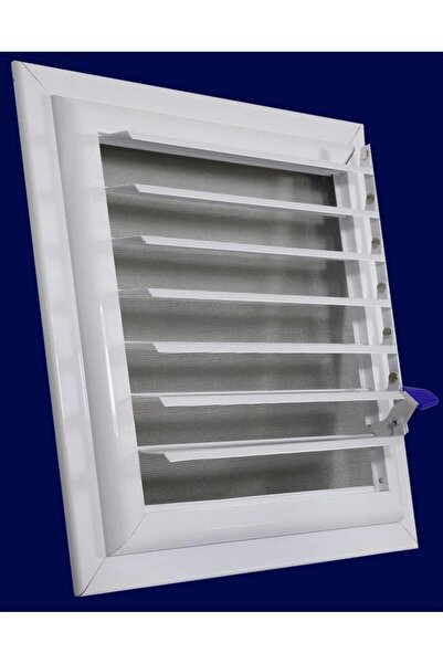 SAHMO METAL 35x55 Beyaz Alüminyum Hareketli Menfez Yüzeysel Banyo Wc Havaland...