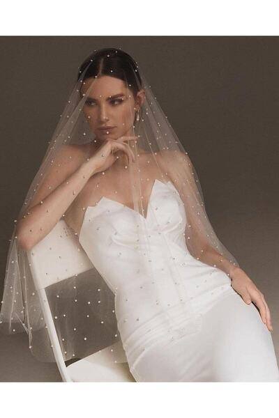 BBA TULLE STORE Țesătură Mireasă și Voal cu Lungime de 1,5 Cm - Culoare Albă