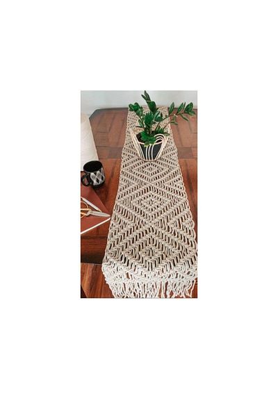 MAKROMEZADE Macrame Runner - 30x230 Model Fabric
