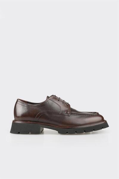 Elle Shoes Kahve Deri Erkek Günlük Ayakkabı