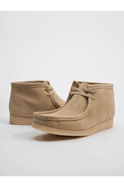 CLARKS Αυθεντικές Μπότες Wallabee από σουέτ σε χρώμα σφενδάμου