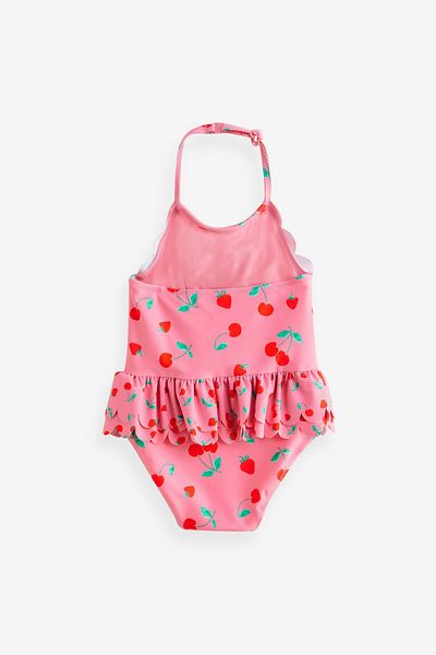 Next Baby One Piece Pink Cherry Patterned Swimsuit Aly01767
