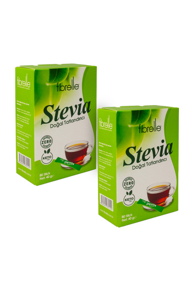 Fibrelle Ultra Stevia Lı Tatlandırıcı 0,5 gr 80 Adetlik 2 Kutu