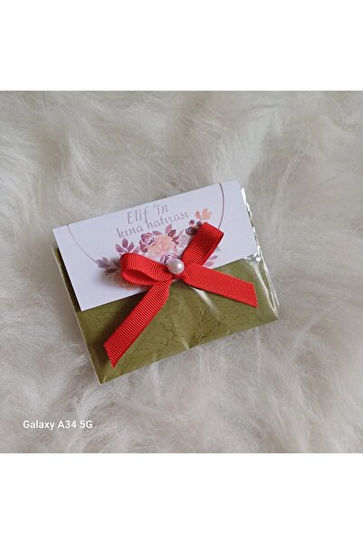 LilAmor Concept Hediyelik Kişiye özel dağıtmalık kına 50 adet paket