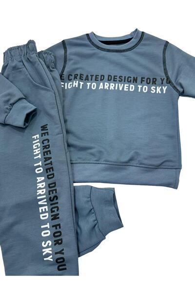 Esterella طقم بدلة رياضية موسمية - رقبة دائرية، 2 خيط، مقاس ضيق