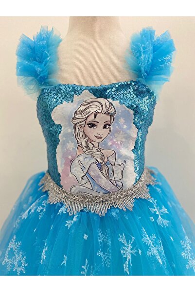 Pano Kids Patiska Nostalji Κοστούμι εμπριμέ Elsa - Μοντέλο με λουράκι