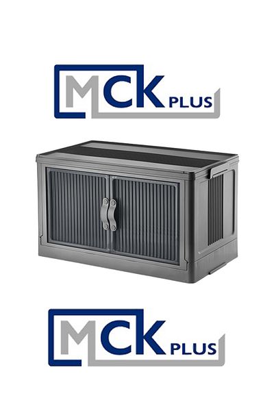 MCK Plus Mckplus 4-tier Portable Gray Cabinet - Multi-purpose Storage and Storage