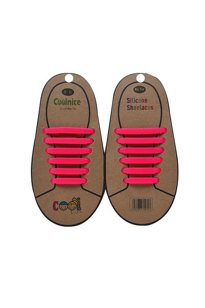 Coolnice Pink Non-Binding Silicone Laces
