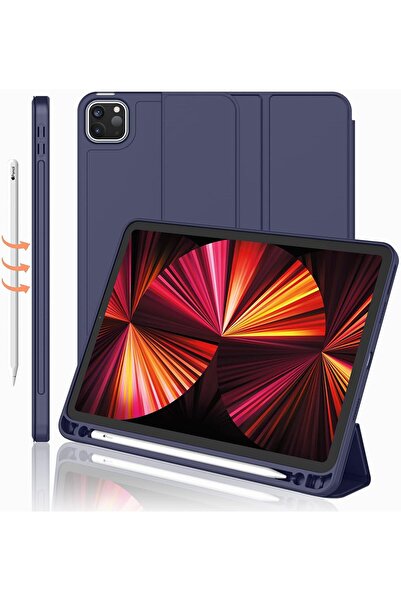 TEKNETSTORE Apple Ipad Pro 4. Nesil M2 2022 11 Inç Tablet Uyumlu Kılıf Uyku M...