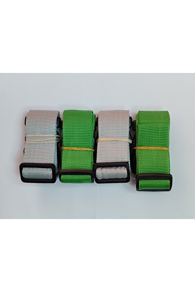 BALP Gray and Green Luggage Belt - 4 Cm Total 8 Pieces