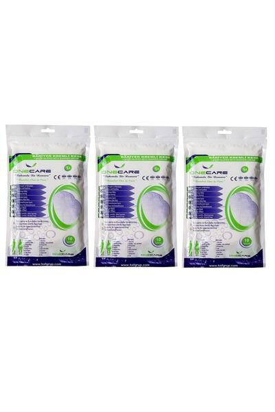 OneCare 3 Paket 10'lu Bariyer Kremli Kese Özel Ihtiyaçlı Hasta Bakım-wash Glo...
