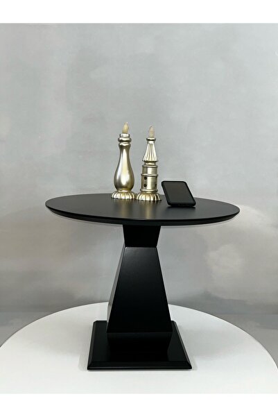 Gold Design Majestik SİYAH ORTA SEHPA 60 cm/çap