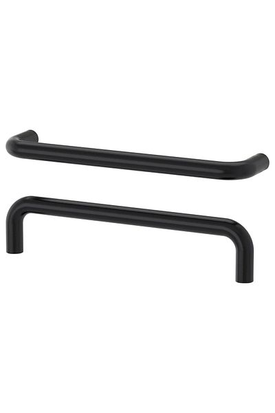 IKEA BAGGANÄS mâner negru 143 mm 2 buc