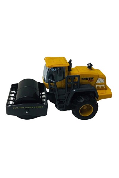 KIZILKAYA Oyuncak Kepçe Sürtmeli Iş Makinası Inşaat Aracı - Silindir
