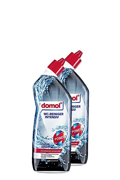 DOMOL Tuvalet Temizleyici Jel, Ekstra Güçlü Okyanus Kokulu, Yoğun Kıvam 750 m...
