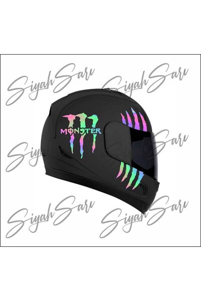 S&S HEDİYELİK EŞYA Pençe 2'li Set Motor Kask Arma Depo Kapağı Araba Araç Otomobil Motorsiklet Sticker Etiket
