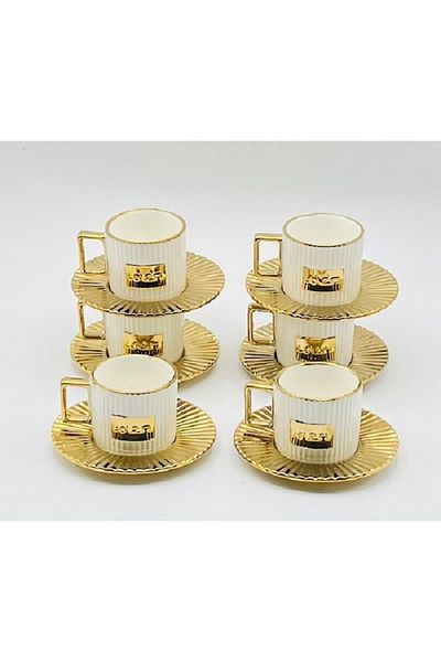 İnter Interlife Vintage Porcelain Coffee Cup Set