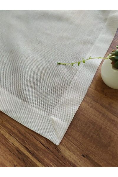 Çeyiz Bahçesi Față de masă Etual Linen Linen Crem