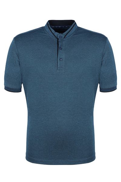 Masimar Judge Collar Buttoned Men's T-Shirt