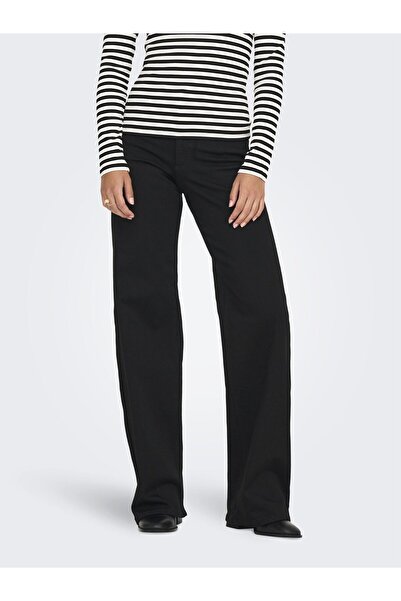 ONLY Jeans Mit Weitem Bein Onlmadison Hohe Taille Weiter Beinschnitt Jeans